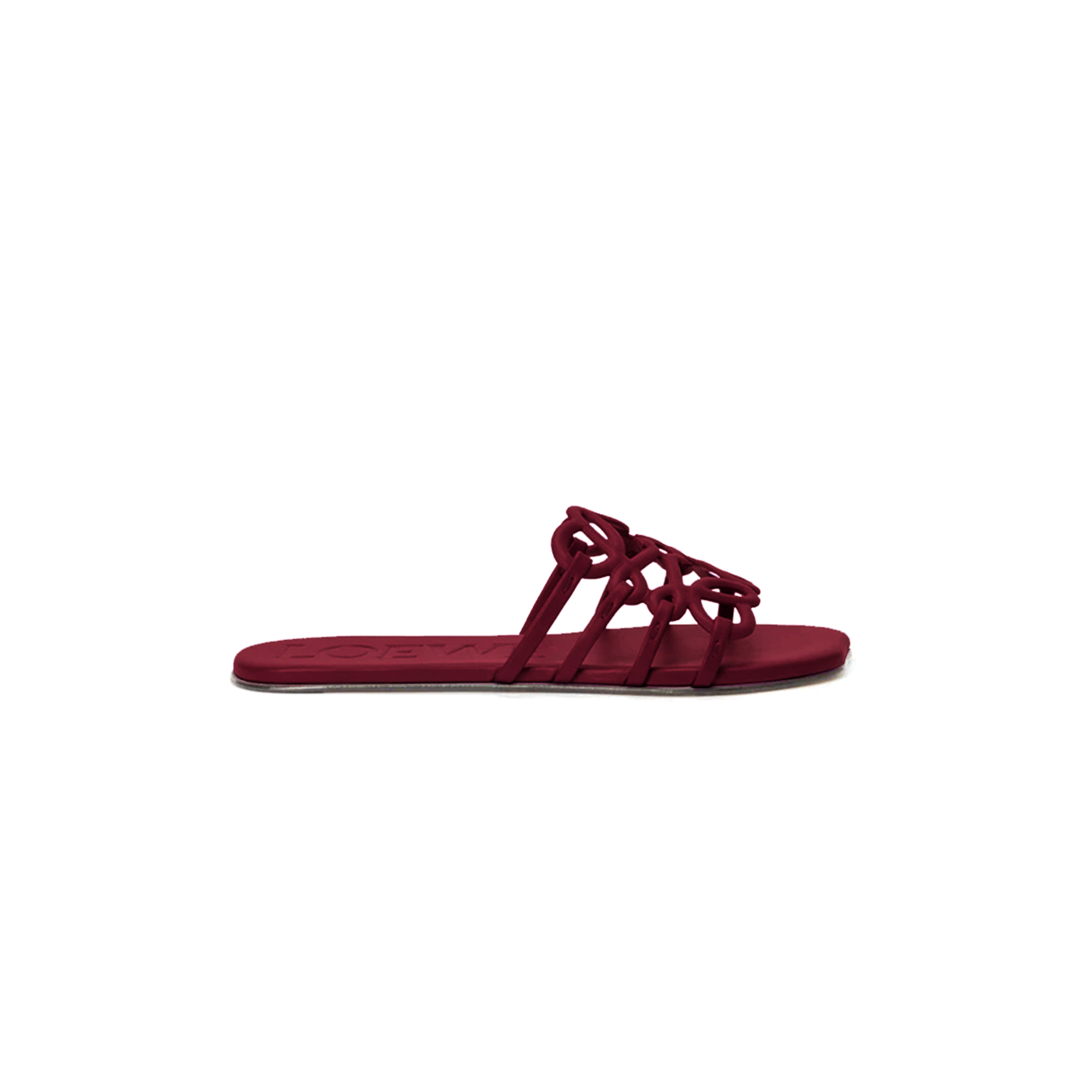 L0ew* petal anagram slide in soft calfskin llsp465x08